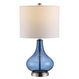 SAFAVIEH Lighting Katinka 24-inch Glass Table Lamp - 13" x 13" x 24" - 13Wx13Dx24H