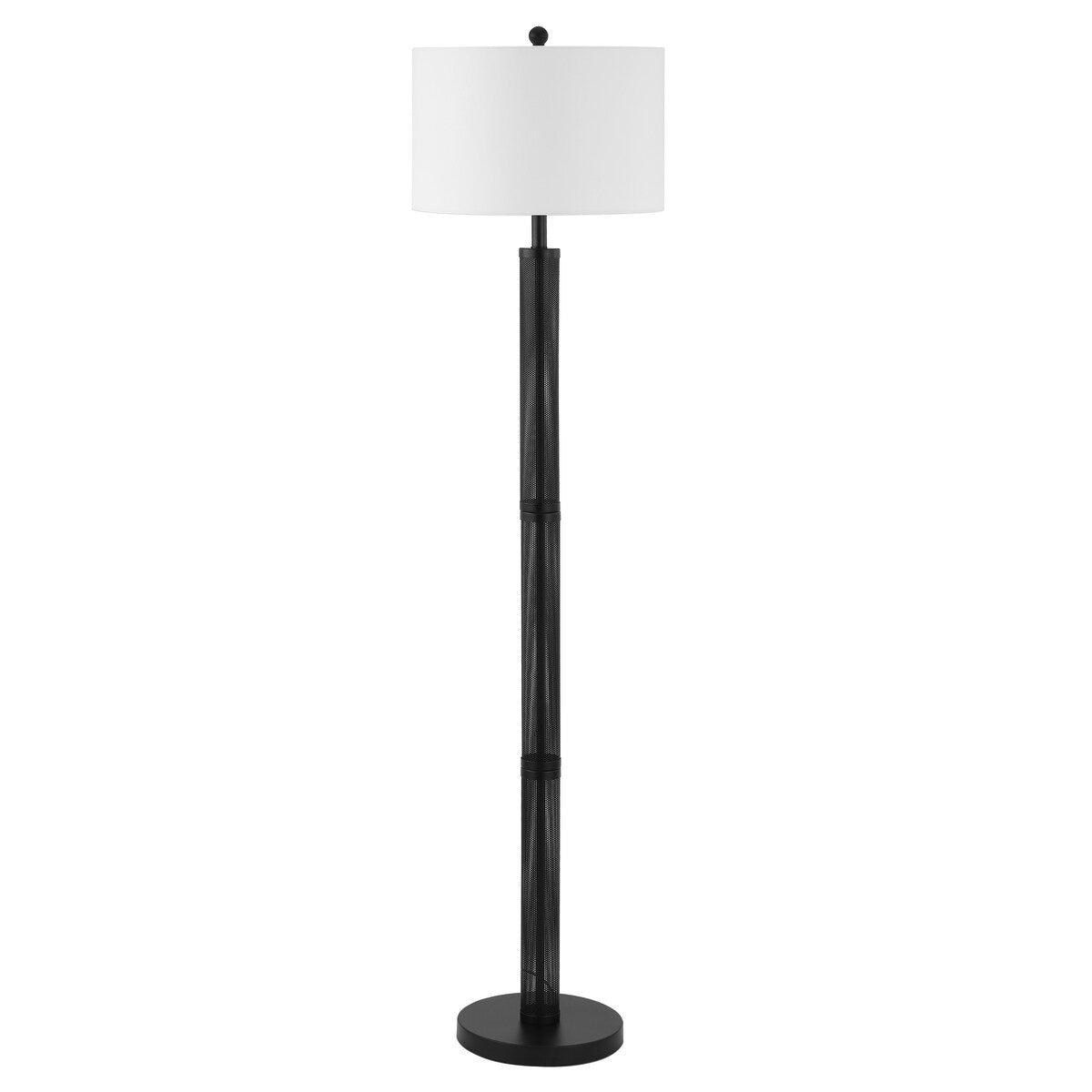 SAFAVIEH Lighting Keranka 65-inch Floor Lamp - 19" W x 19" D x 65" H - Black - 19Wx19Dx65H