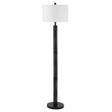 SAFAVIEH Lighting Keranka 65-inch Floor Lamp - 19" W x 19" D x 65" H - Black - 19Wx19Dx65H