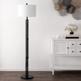 SAFAVIEH Lighting Keranka 65-inch Floor Lamp - 19" W x 19" D x 65" H - Black - 19Wx19Dx65H