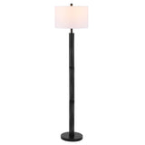 SAFAVIEH Lighting Keranka 65-inch Floor Lamp - 19" W x 19" D x 65" H - Black - 19Wx19Dx65H