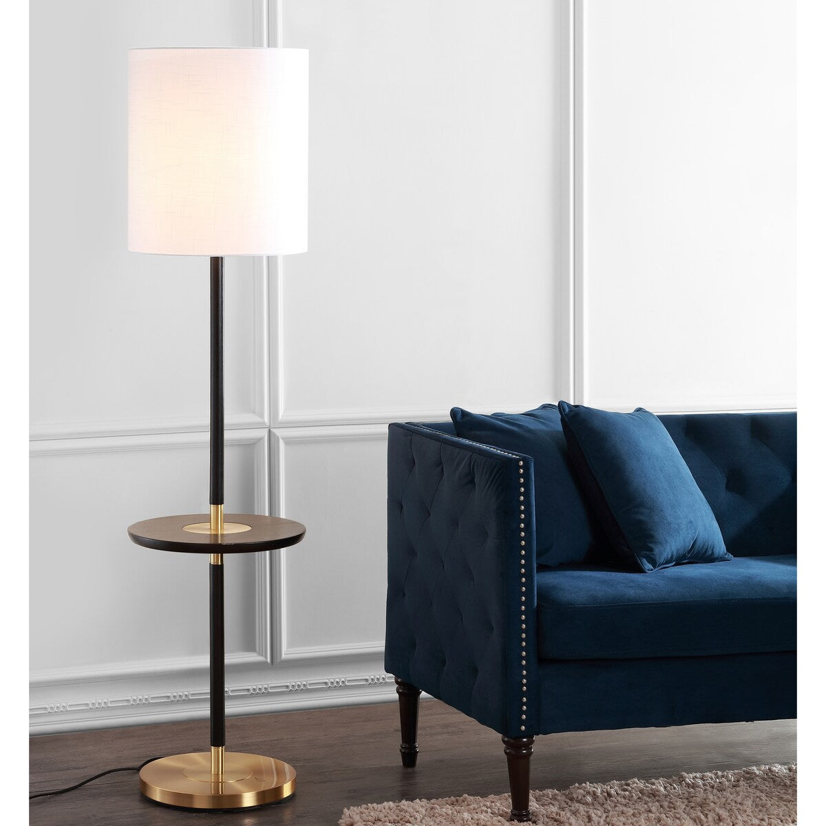 SAFAVIEH Lighting Keshia 65-inch Brown Floor Lamp - 16"x16"x65" - 16Wx16Dx65H