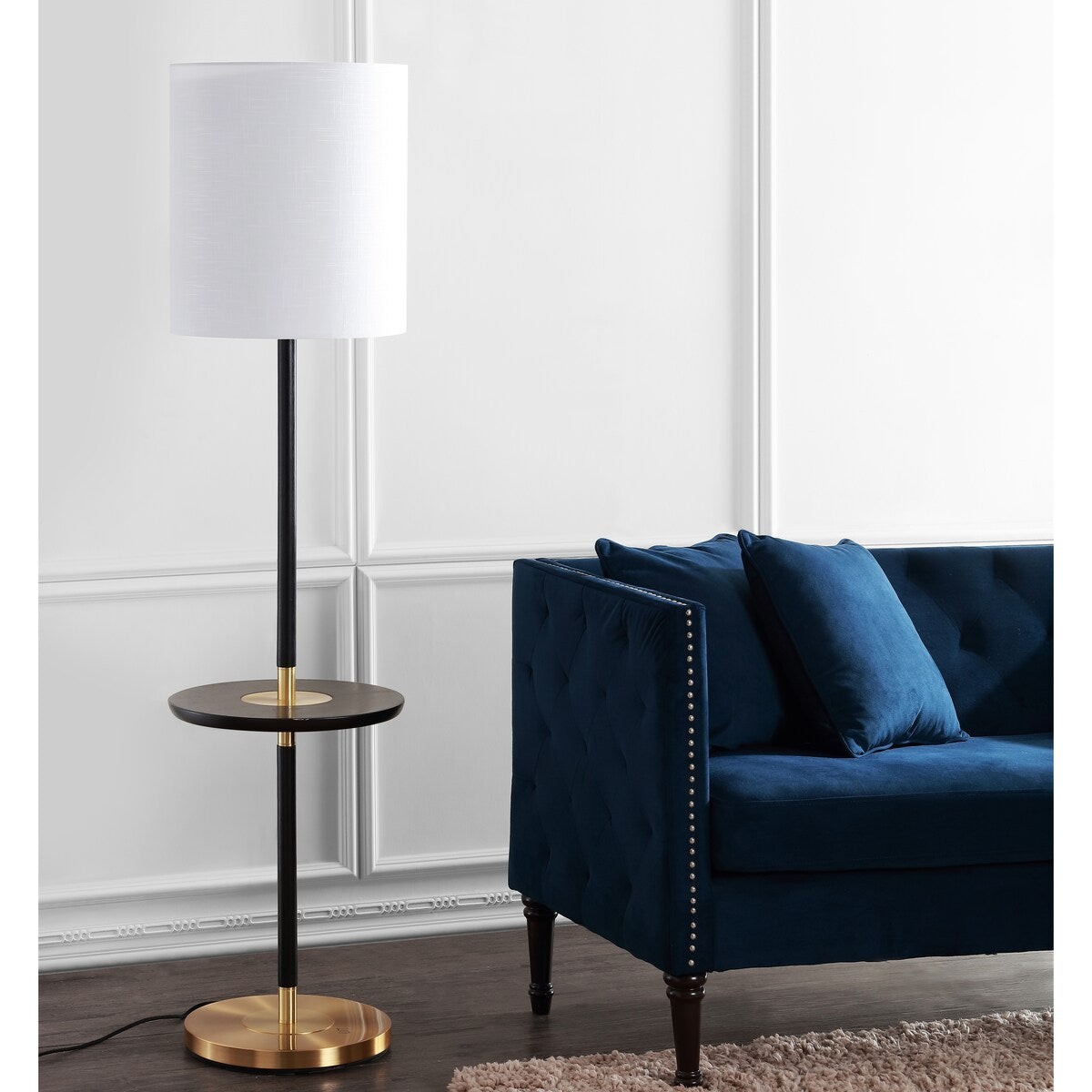 SAFAVIEH Lighting Keshia 65-inch Brown Floor Lamp - 16"x16"x65" - 16Wx16Dx65H