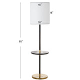 SAFAVIEH Lighting Keshia 65-inch Brown Floor Lamp - 16"x16"x65" - 16Wx16Dx65H