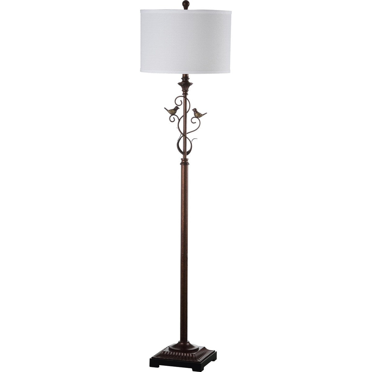 SAFAVIEH Lighting Kia 61-inch Oil-Rubbed Bronze Floor Lamp - 15"x15"x61" - Black - 15Wx15Dx61H