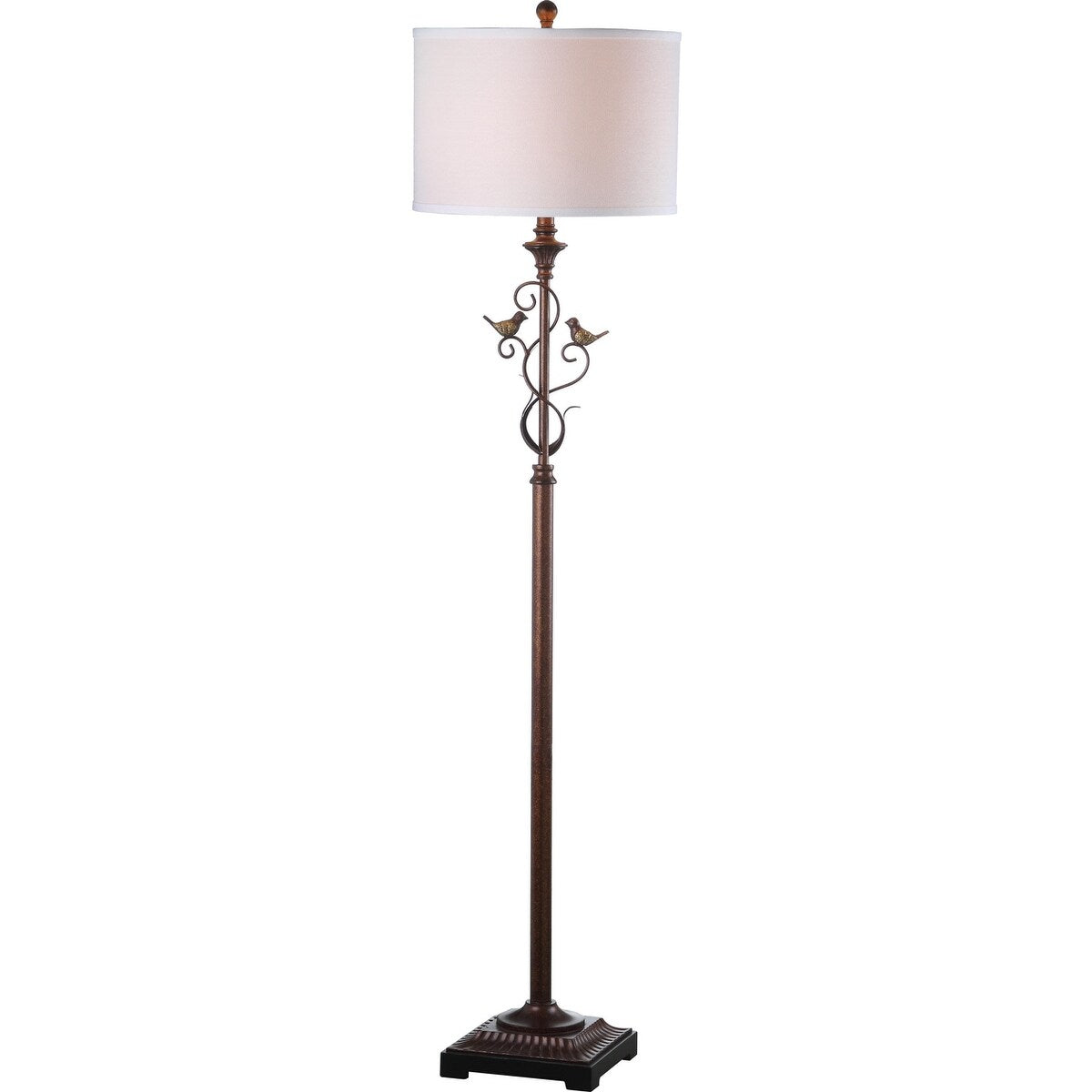 SAFAVIEH Lighting Kia 61-inch Oil-Rubbed Bronze Floor Lamp - 15"x15"x61" - Black - 15Wx15Dx61H