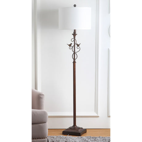 SAFAVIEH Lighting Kia 61-inch Oil-Rubbed Bronze Floor Lamp - 15"x15"x61" - Black - 15Wx15Dx61H