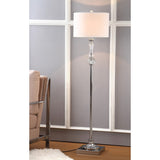 SAFAVIEH Lighting Kirstin 60-inch Crystal Floor Lamp - 15"x15"x60" - Clear/Chrome - 15Wx15Dx60H