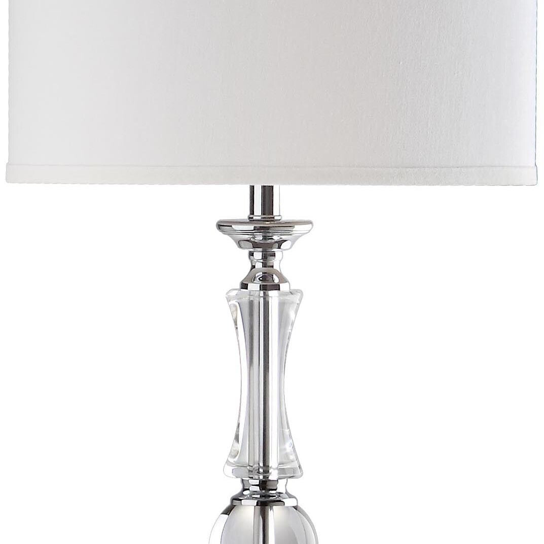 SAFAVIEH Lighting Kirstin 60-inch Crystal Floor Lamp - 15"x15"x60" - Clear/Chrome - 15Wx15Dx60H