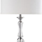 SAFAVIEH Lighting Kirstin 60-inch Crystal Floor Lamp - 15"x15"x60" - Clear/Chrome - 15Wx15Dx60H