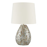 SAFAVIEH Lighting Kjellaug Seashell 22-inch Table Lamp - 14 In. W x 14 In. D x 22 In. H - 14Wx14Dx22H