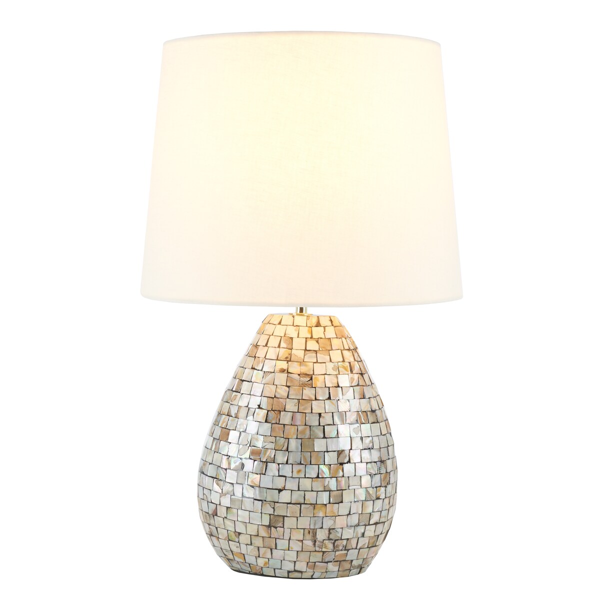 SAFAVIEH Lighting Kjellaug Seashell 22-inch Table Lamp - 14 In. W x 14 In. D x 22 In. H - 14Wx14Dx22H