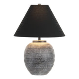 SAFAVIEH Lighting Kostja Modern Ceramic 22-inch Table Lamp (LED Bulb Included) - 16 In. W x 16 In. D x 22 In. H - 16Wx16Dx22H