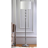 SAFAVIEH Lighting Kristal 60-inch Crystal Floor Lamp - 14"x14"x60" - Clear/Chrome - 14Wx14Dx60H