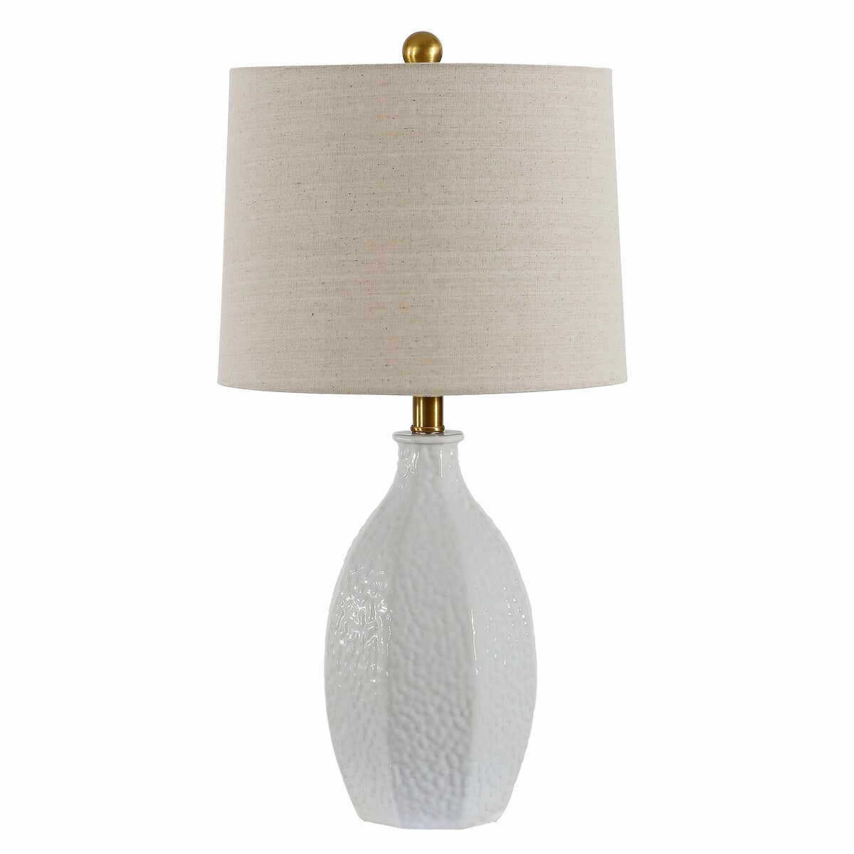 SAFAVIEH Lighting Krustina 25-inch Ceramic LED Table Lamp - 13" W x 13" L x 25.25" H - 13Wx13Dx25H