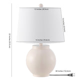 SAFAVIEH Lighting Kruttika 22" Table Lamp - 14" W x 14" D x 22" H - 14Wx14Dx22H