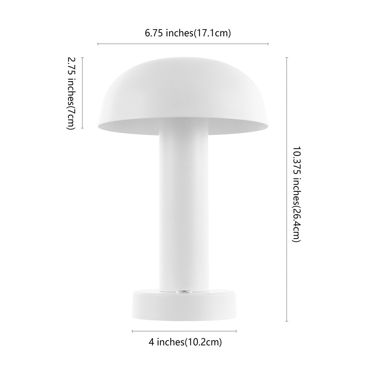 SAFAVIEH Lighting Kumiko Rechargeable LED Table - 7" W x 7" D x 10" H - 7Wx7Dx10H