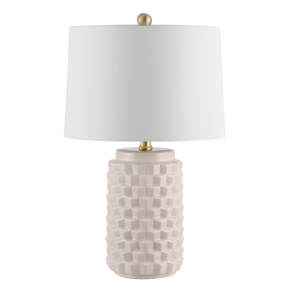 SAFAVIEH Lighting Kumud 22.5-inch Ceramic Table Lamp - 15" x 15" x 22.5" - 15Wx15Dx23H