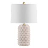 SAFAVIEH Lighting Kumud 22.5-inch Ceramic Table Lamp - 15" x 15" x 22.5" - 15Wx15Dx23H