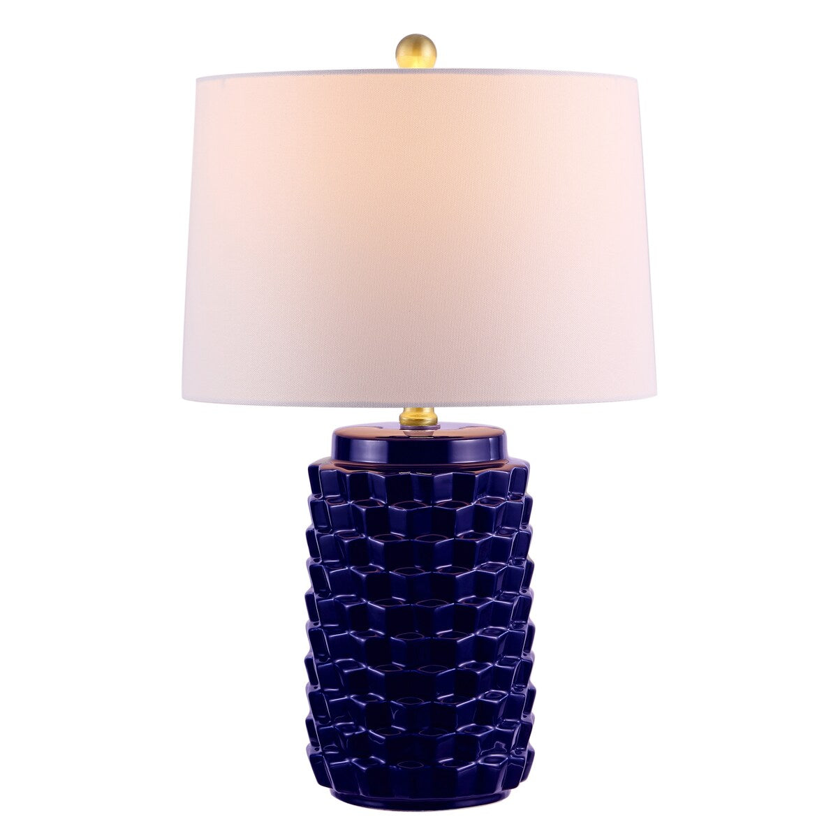 SAFAVIEH Lighting Kumud 22.5-inch Ceramic Table Lamp - 15" x 15" x 22.5" - 15Wx15Dx23H