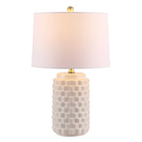 SAFAVIEH Lighting Kumud 22.5-inch Ceramic Table Lamp - 15" x 15" x 22.5" - 15Wx15Dx23H