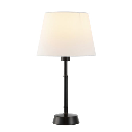 SAFAVIEH Lighting Kyeung 21" Modern & Contemporary Table Lamp - 11" W x 11" D x 21" H - 11Wx11Dx21H