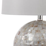 SAFAVIEH Lighting Kyla 22-inch Shell Table Lamp - 14"x14"x22.5"