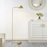 SAFAVIEH Lighting Lacey 60-inch Floor Lamp - 9" W x 10" D x 60" H - Brass Gold - 9Wx10Dx60H