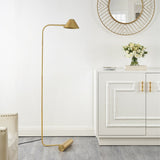 SAFAVIEH Lighting Lacey 60-inch Floor Lamp - 9" W x 10" D x 60" H - Brass Gold - 9Wx10Dx60H