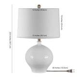 SAFAVIEH Lighting Lamprini 24-inch LED Table Lamp - 15" W x 15" L x 23.5" H - 15Wx15Dx24H