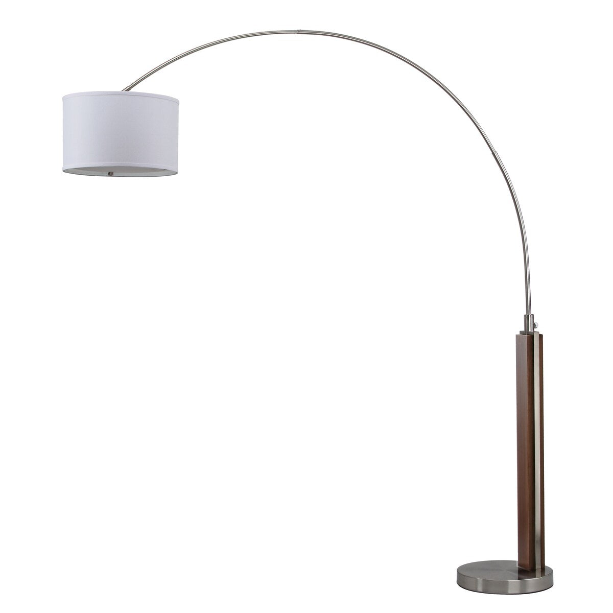 SAFAVIEH Lighting Lashanda 87-inch Arc Floor Lamp - 72"x16"x86.5" - Nickel - 72Wx16Dx87H