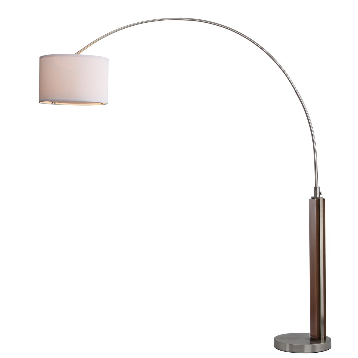 SAFAVIEH Lighting Lashanda 87-inch Arc Floor Lamp - 72"x16"x86.5" - Nickel - 72Wx16Dx87H