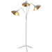 SAFAVIEH Lighting Lasonya 70-inch White/ Gold Floor Lamp - 40-51"x16-29"x69.5" - 51Wx29Dx70H