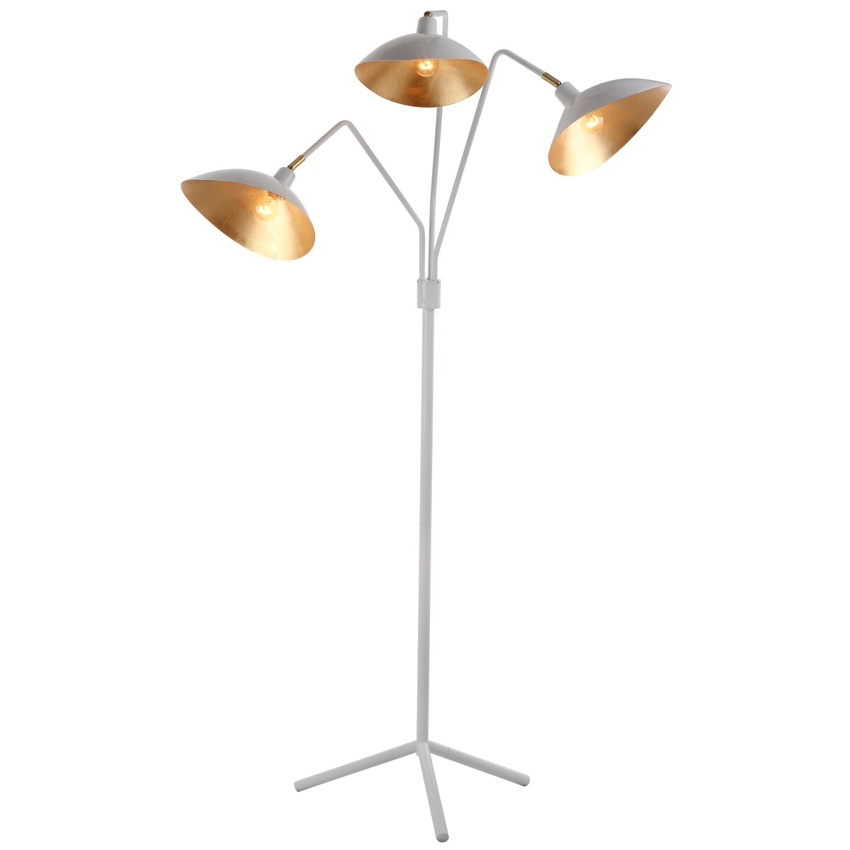 SAFAVIEH Lighting Lasonya 70-inch White/ Gold Floor Lamp - 40-51"x16-29"x69.5" - 51Wx29Dx70H