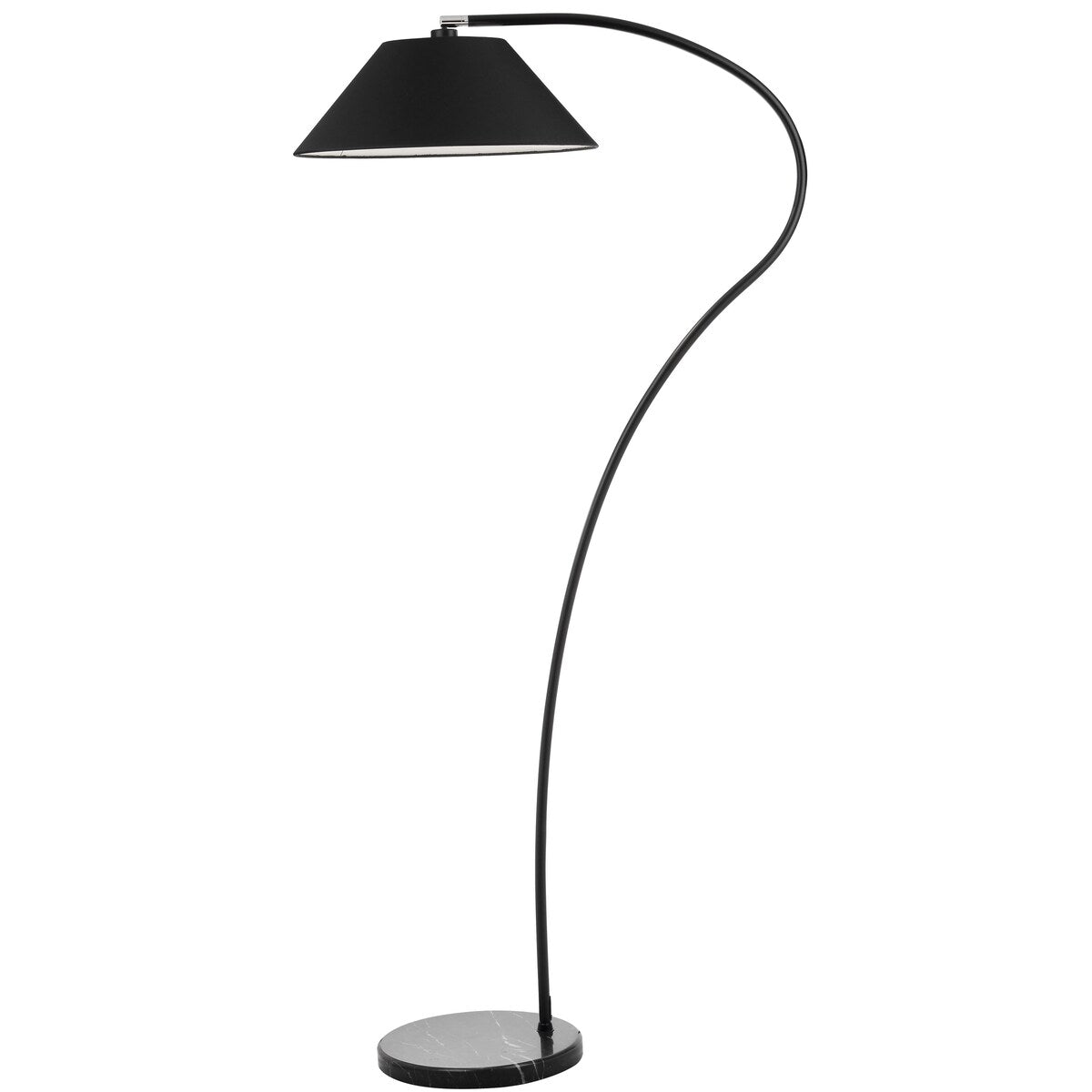 SAFAVIEH Lighting Layla 69-inch Arc Black Floor Lamp - 33.5"x19.5"x69" - 34Wx20Dx69H