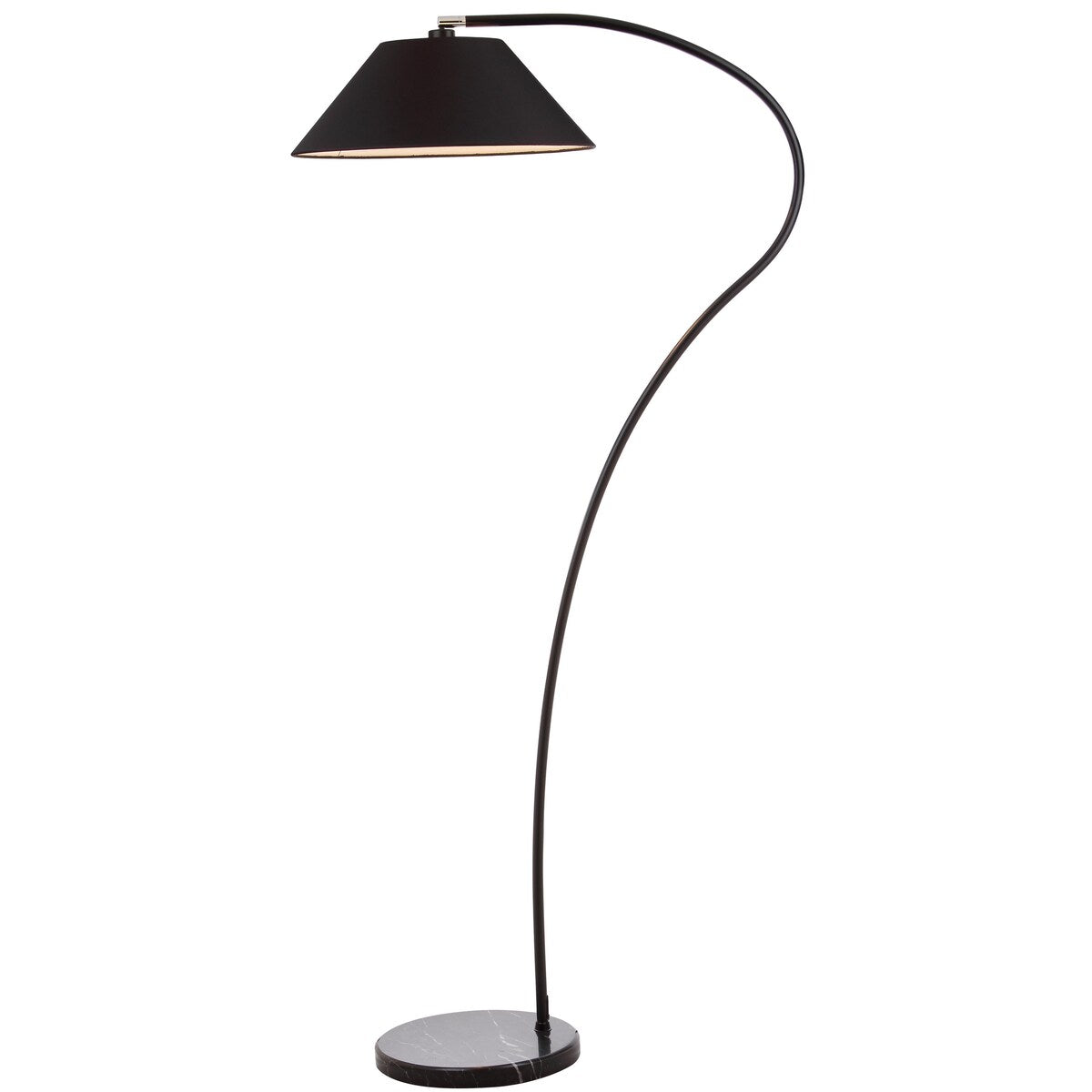 SAFAVIEH Lighting Layla 69-inch Arc Black Floor Lamp - 33.5"x19.5"x69" - 34Wx20Dx69H