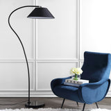 SAFAVIEH Lighting Layla 69-inch Arc Black Floor Lamp - 33.5"x19.5"x69" - 34Wx20Dx69H