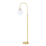 SAFAVIEH Lighting Loree 62-inch Floor Lamp - 10" W x 19" D x 62" H - Brass Gold - 10Wx19Dx65H