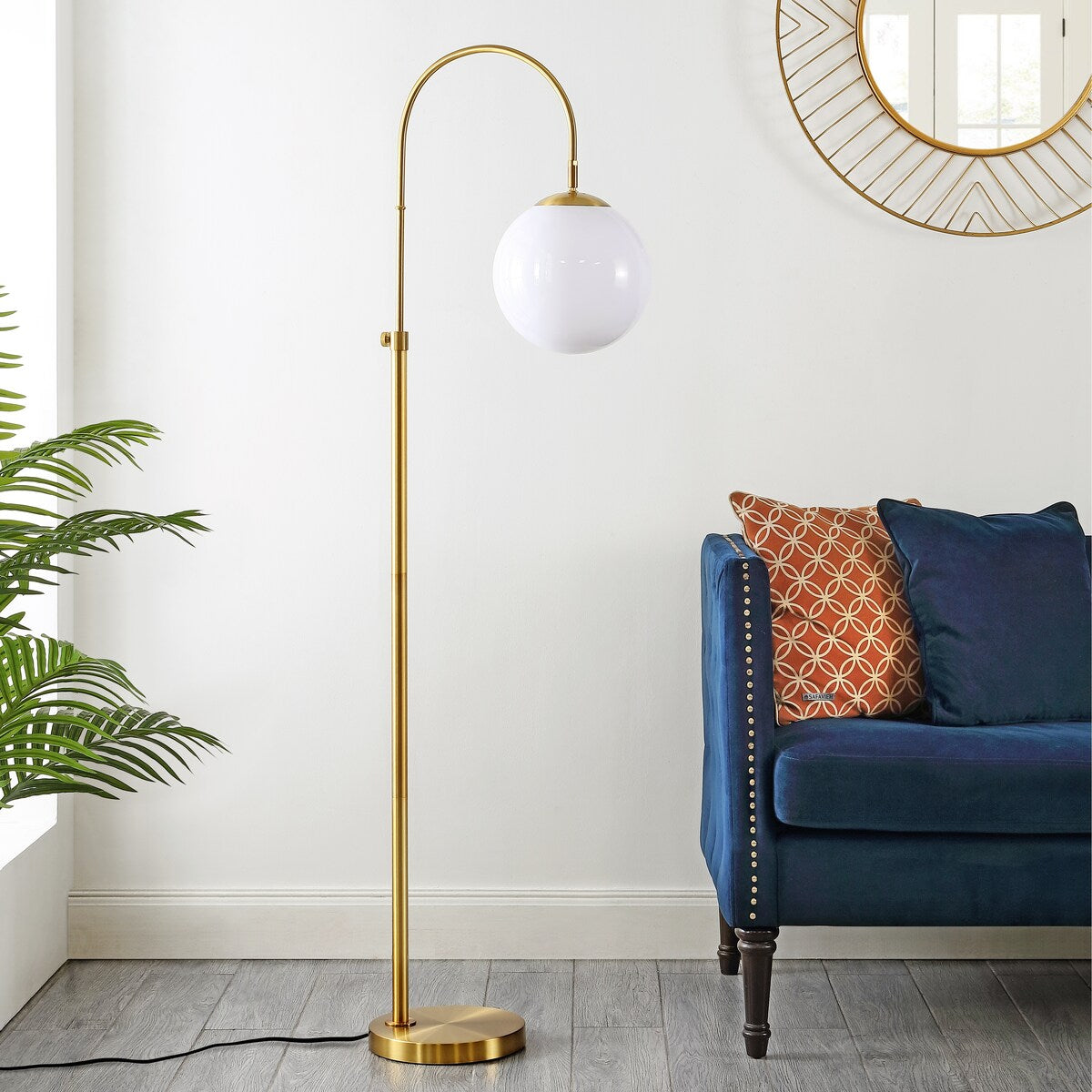 SAFAVIEH Lighting Loree 62-inch Floor Lamp - 10" W x 19" D x 62" H - Brass Gold - 10Wx19Dx65H