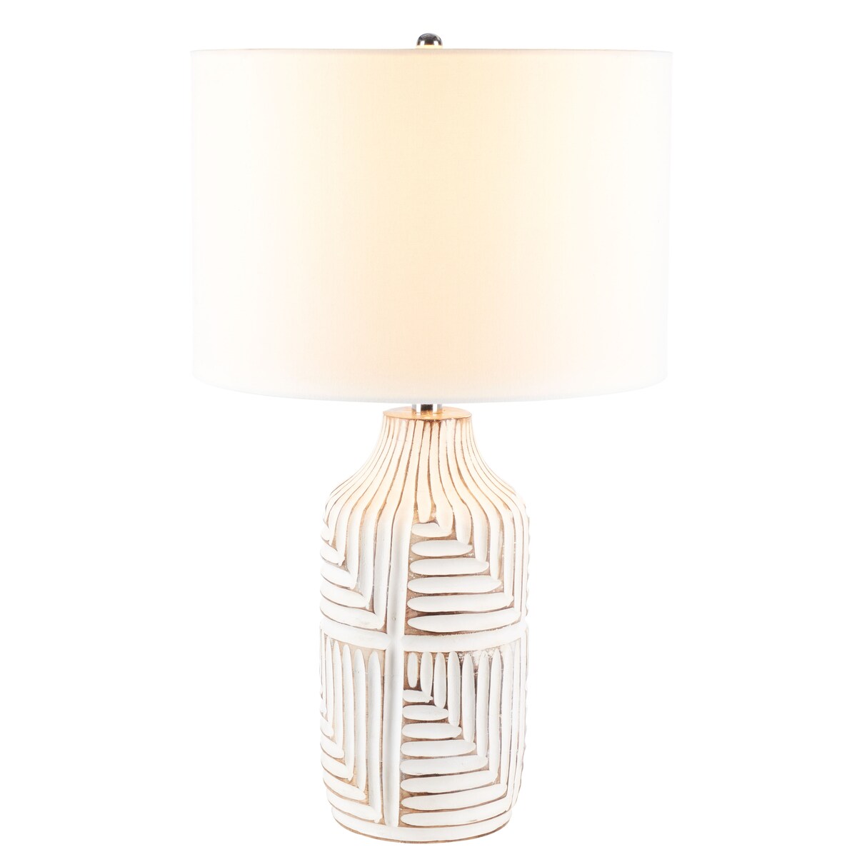 SAFAVIEH Lighting Loziena 26" Table Lamp - 15" W x 15" D x 26" H - 15Wx15Dx26H