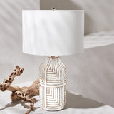 SAFAVIEH Lighting Loziena 26" Table Lamp - 15" W x 15" D x 26" H - 15Wx15Dx26H