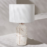 SAFAVIEH Lighting Loziena 26" Table Lamp - 15" W x 15" D x 26" H - 15Wx15Dx26H