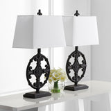 SAFAVIEH Lighting Lydianne 28-inch Iron LED Table Lamp (Set of 2) - 16"x9"x28" - 16Wx9Dx28H