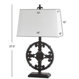 SAFAVIEH Lighting Lydianne 28-inch Iron LED Table Lamp (Set of 2) - 16"x9"x28" - 16Wx9Dx28H