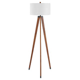 SAFAVIEH Lighting Macel 62-inch Floor Lamp - 19" W x 19" D x 62" H - Walnut - 19Wx19Dx62H