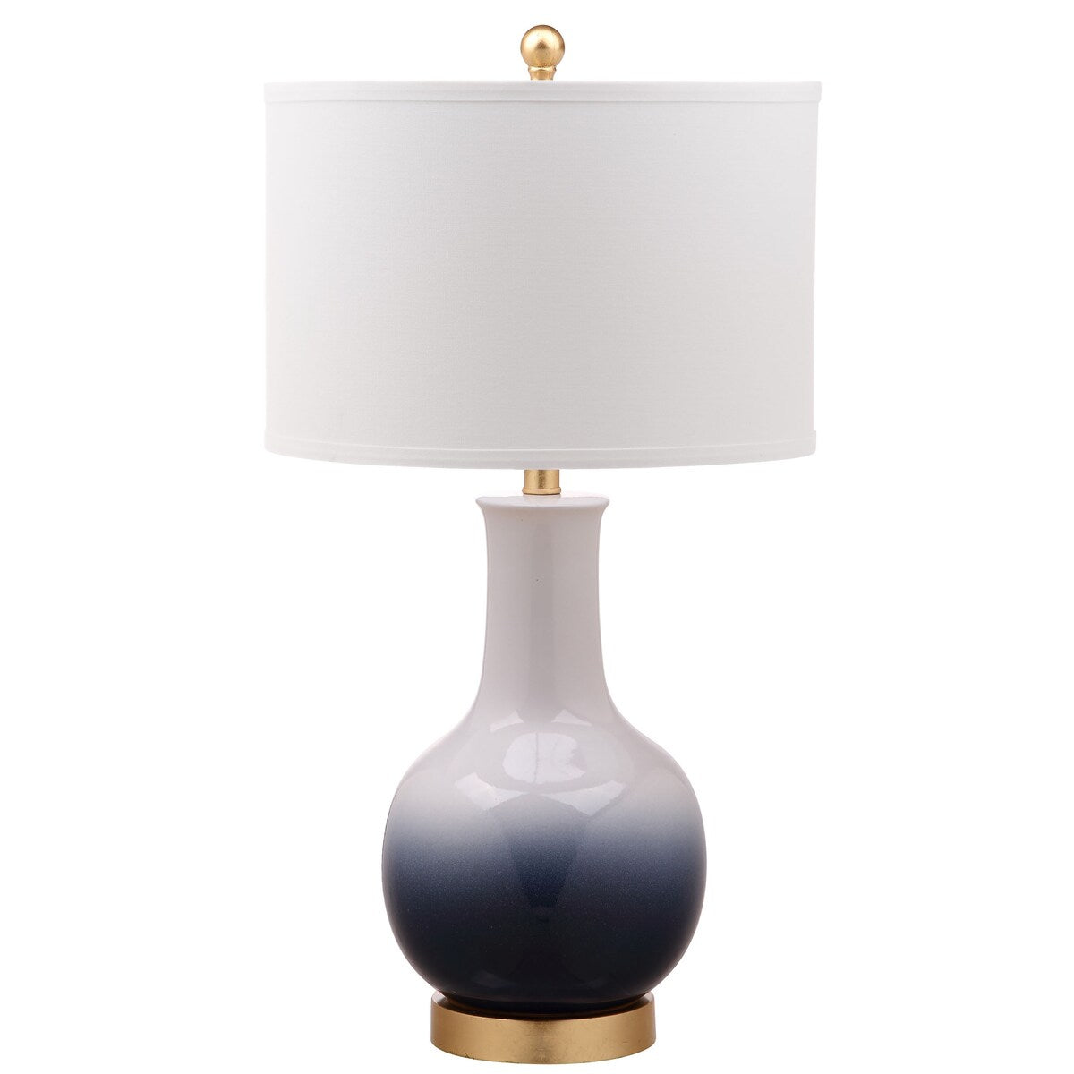 SAFAVIEH Lighting Maissa Grey/ White 28-inch LED Table Lamp - 15"x15"x28" - 15Wx15Dx28H