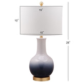 SAFAVIEH Lighting Maissa Grey/ White 28-inch LED Table Lamp - 15"x15"x28" - 15Wx15Dx28H