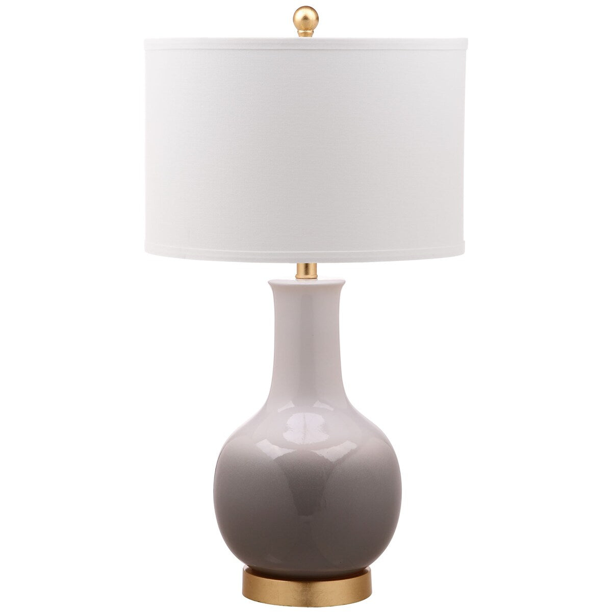 SAFAVIEH Lighting Maissa Grey/ White 28-inch LED Table Lamp - 15"x15"x28" - 15Wx15Dx28H