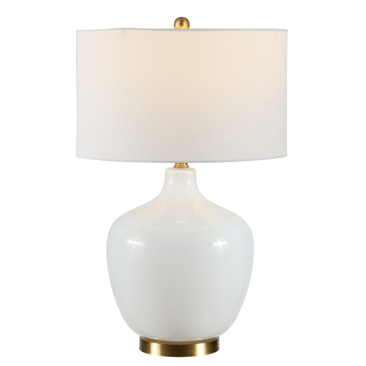 SAFAVIEH Lighting Mansoureh 27-inch Glass LED Table Lamp - 17" W x 17" L x 27" H - 17Wx17Dx27H