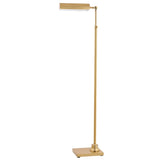 SAFAVIEH Lighting Margurite 65" Floor Lamp - 17.3" x 8.5" x 55-64.5" - Brass Gold - 17Wx9Dx65H